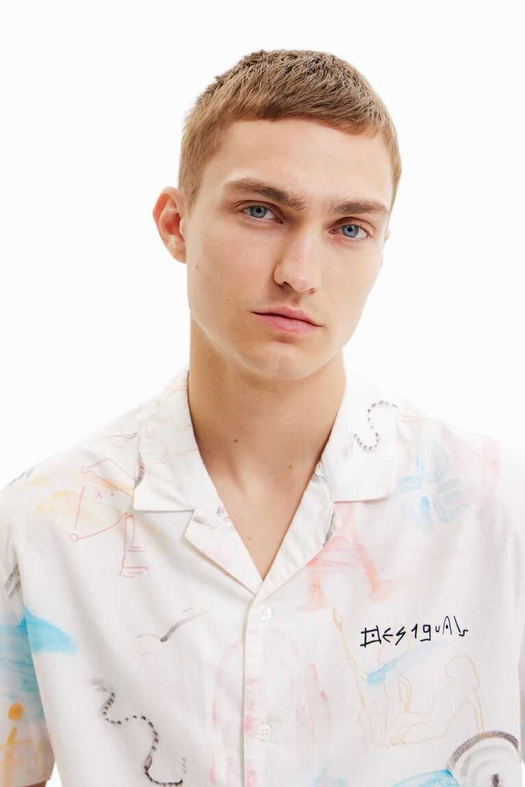 Camisas Desigual Arty resort Hombre | OXM583029