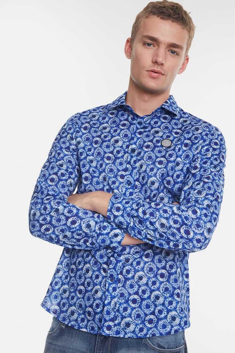 Camisas Desigual Casuales microfloral Hombre | EQA164758