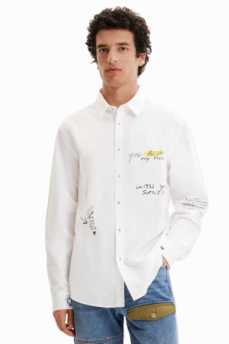 Camisas Desigual Contrasting message Hombre | ZPC069842