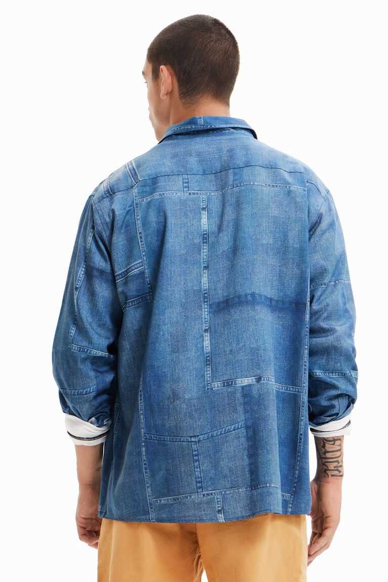 Camisas Desigual Denim-effect Hombre | JVG185237