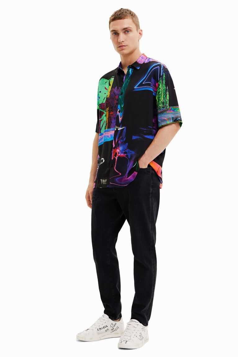 Camisas Desigual Fluorescent resort Hombre | HBZ589102