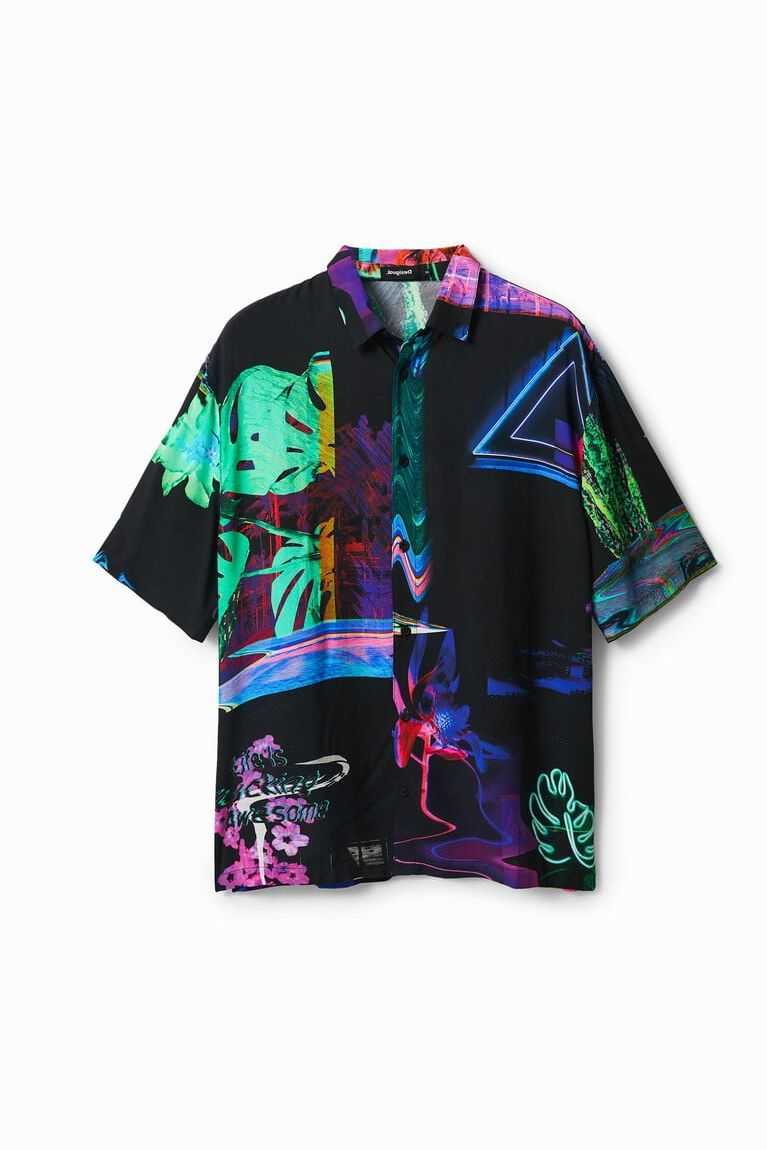 Camisas Desigual Fluorescent resort Hombre | HBZ589102