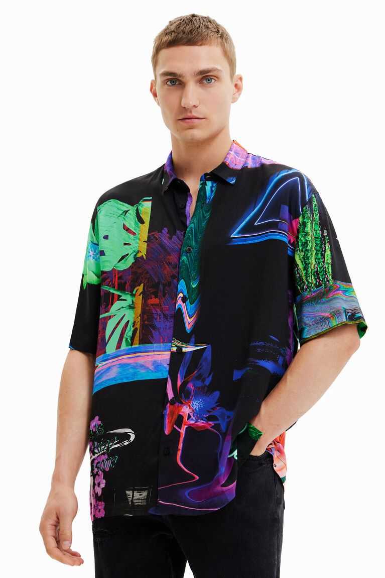 Camisas Desigual Fluorescent resort Hombre | HBZ589102