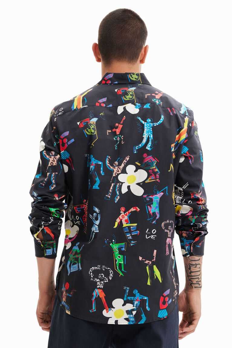 Camisas Desigual Long-sleeve dancing Hombre | ZOC692741