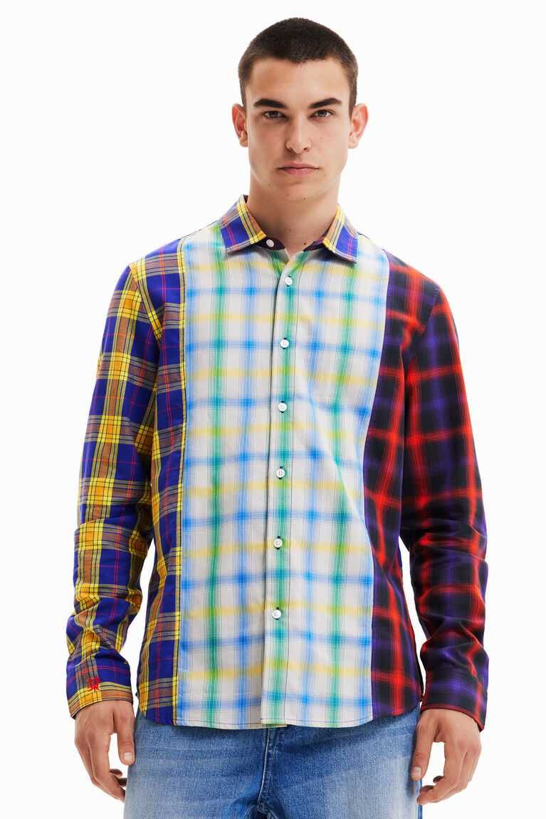 Camisas Desigual Long-sleeve plaid Hombre | EMP578249