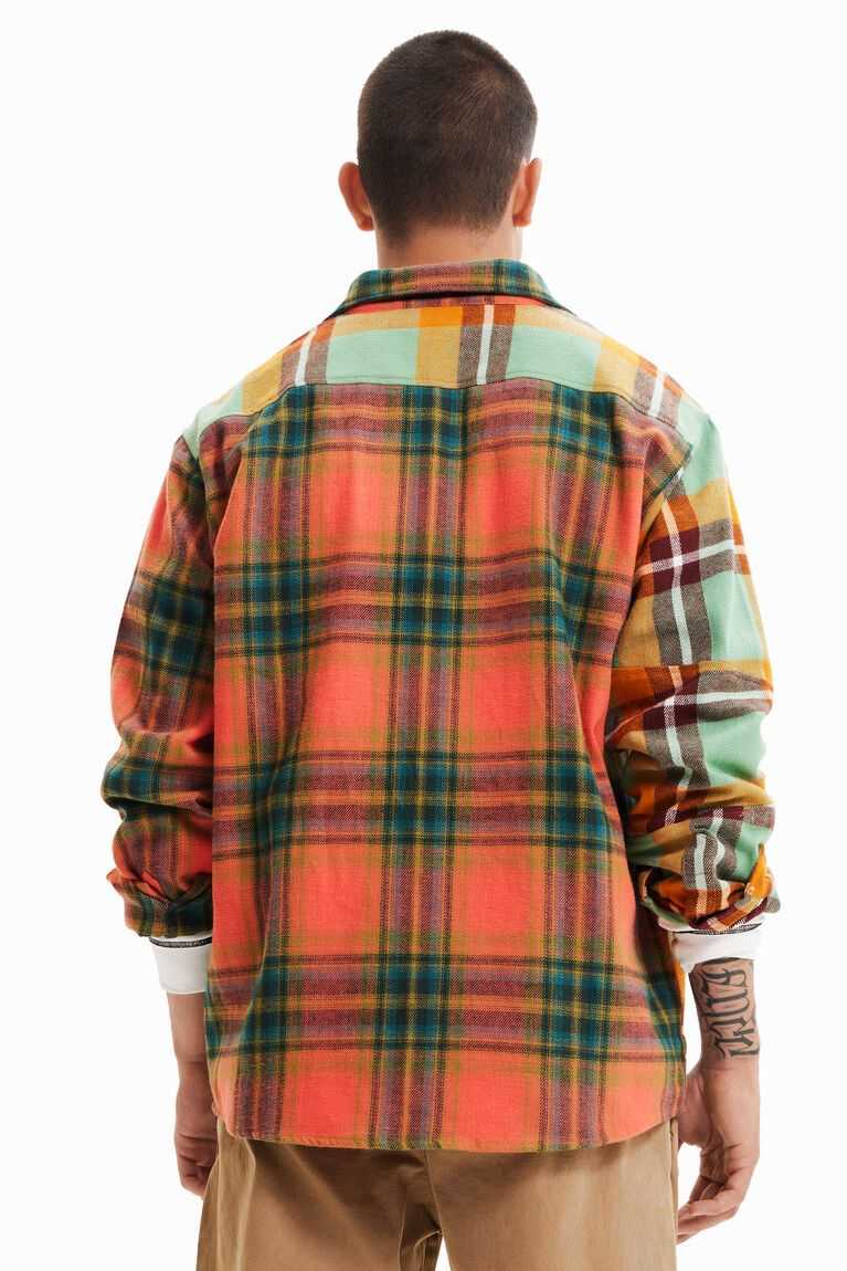 Camisas Desigual Oversize plaid Hombre | IEY047596