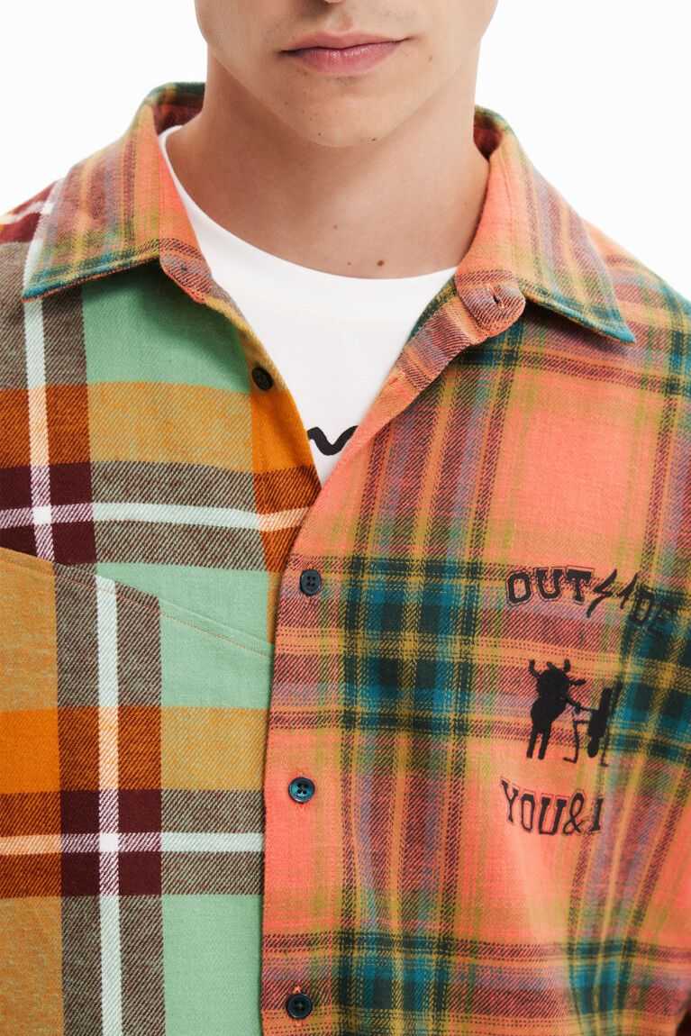 Camisas Desigual Oversize plaid Hombre | IEY047596