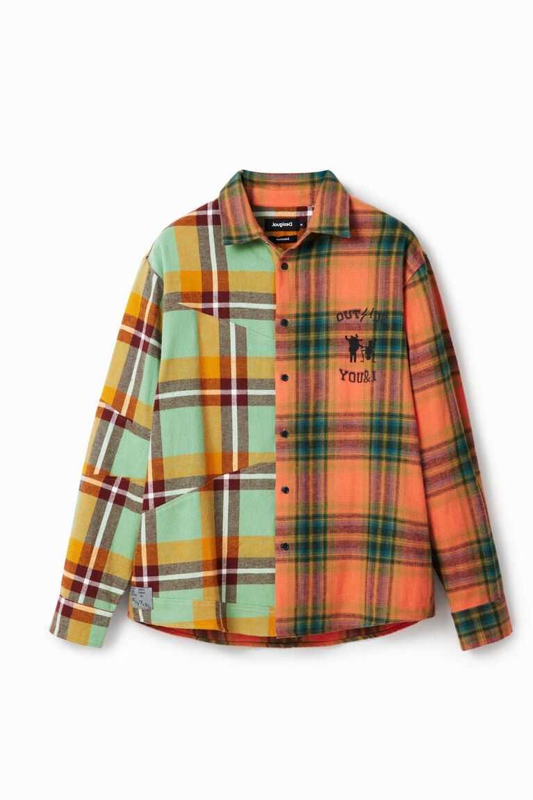 Camisas Desigual Oversize plaid Hombre | IEY047596