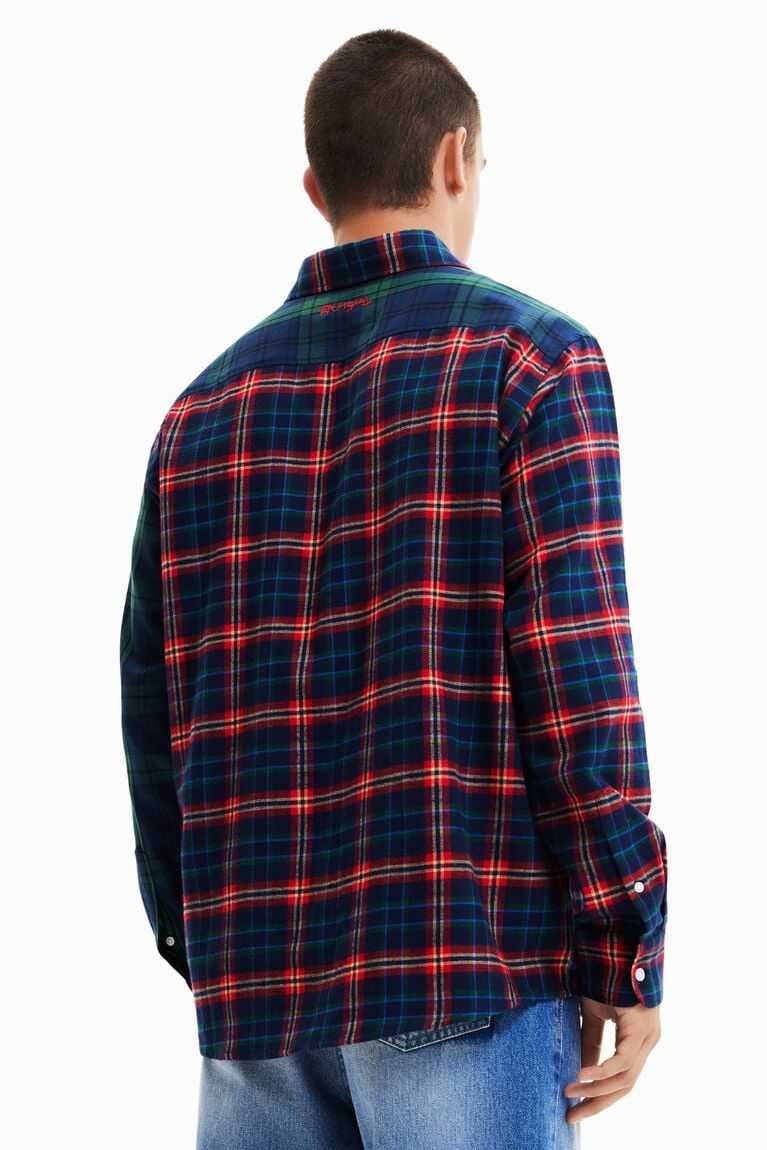 Camisas Desigual Oversize plaid Hombre | YEQ647159