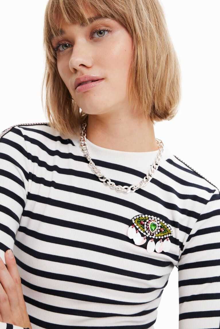 Camiseta Desigual A Rayas Mujer | JLG013268