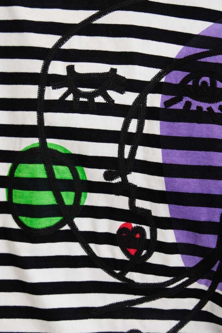 Camiseta Desigual A Rayas arty face Mujer | JSO503128