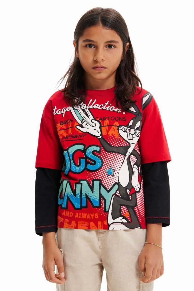 Camiseta Desigual Bugs Bunny double-sleeve Niño | JHT308145