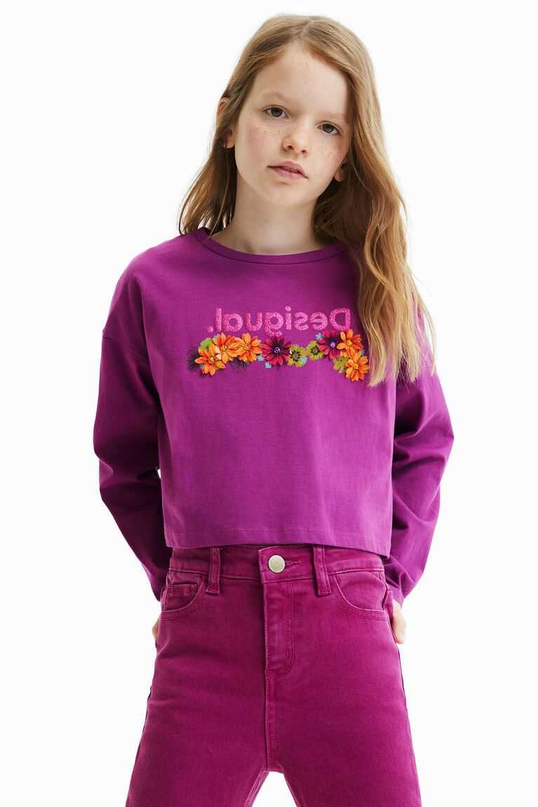 Camiseta Desigual Corta flower Niña | EXK210834