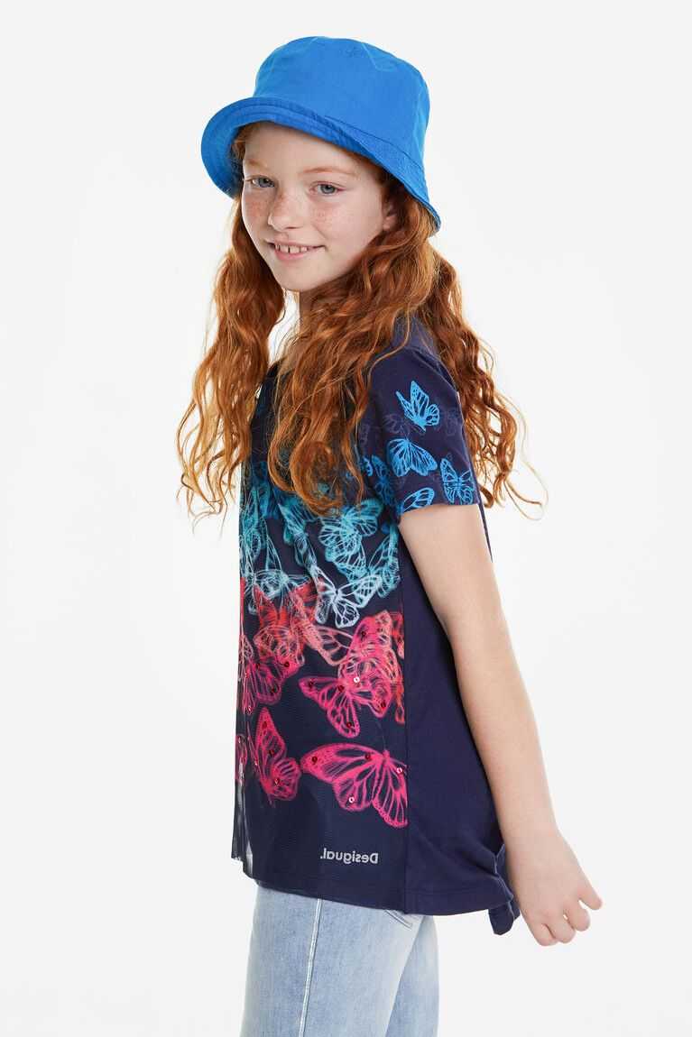 Camiseta Desigual Corta multicolour butterflies Niña | SLH057394