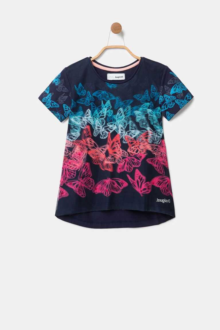 Camiseta Desigual Corta multicolour butterflies Niña | SLH057394