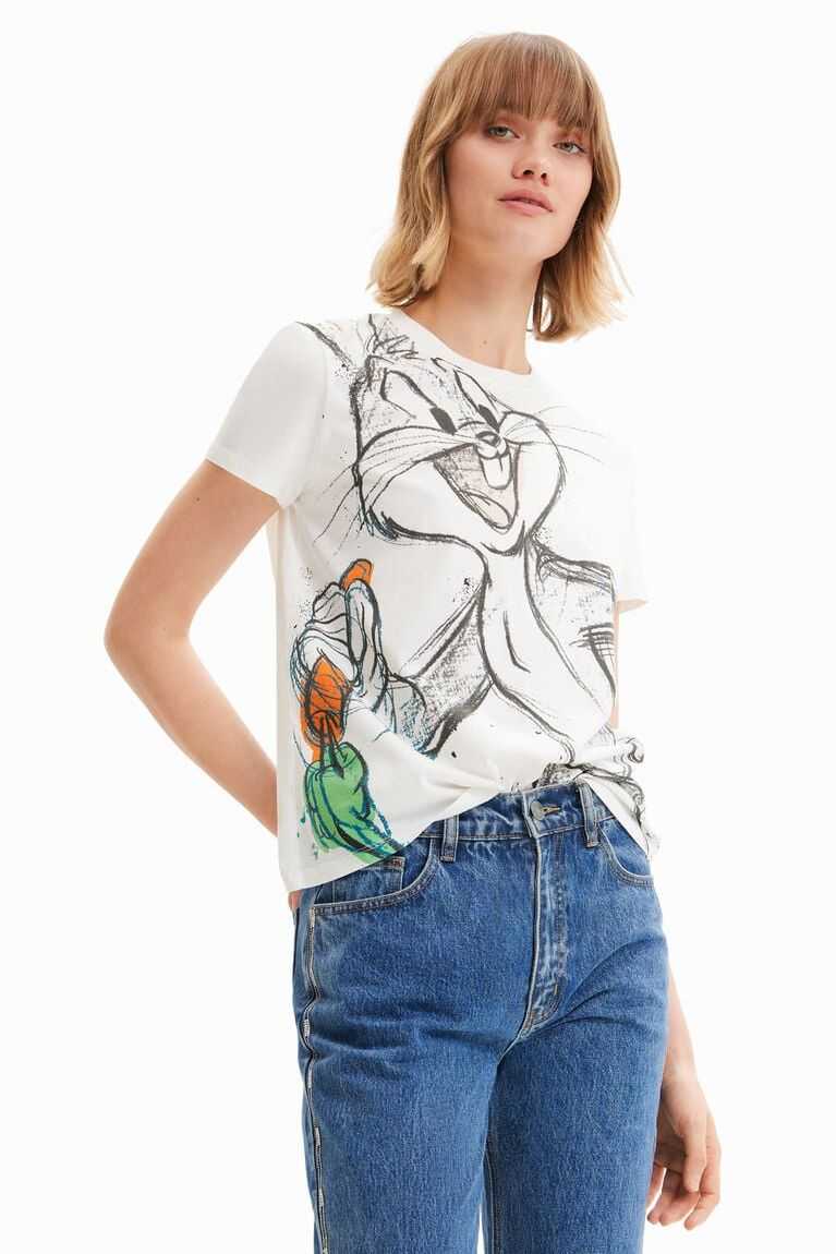 Camiseta Desigual Corta-sleeve Bugs Bunny Mujer | ATN307569