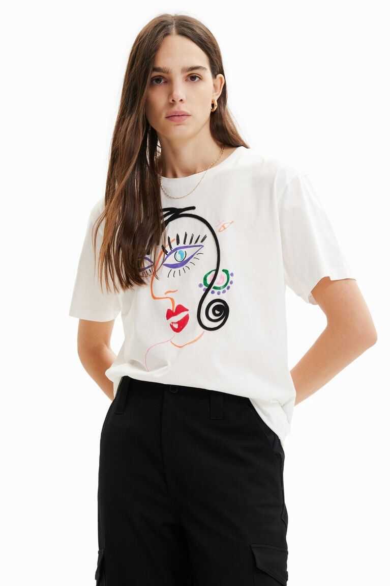 Camiseta Desigual Corta-sleeve face Mujer | OCI158749