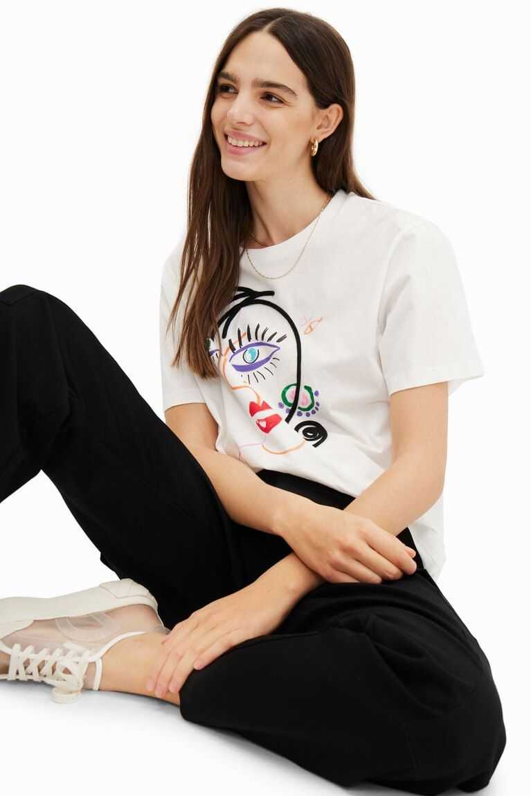 Camiseta Desigual Corta-sleeve face Mujer | OCI158749