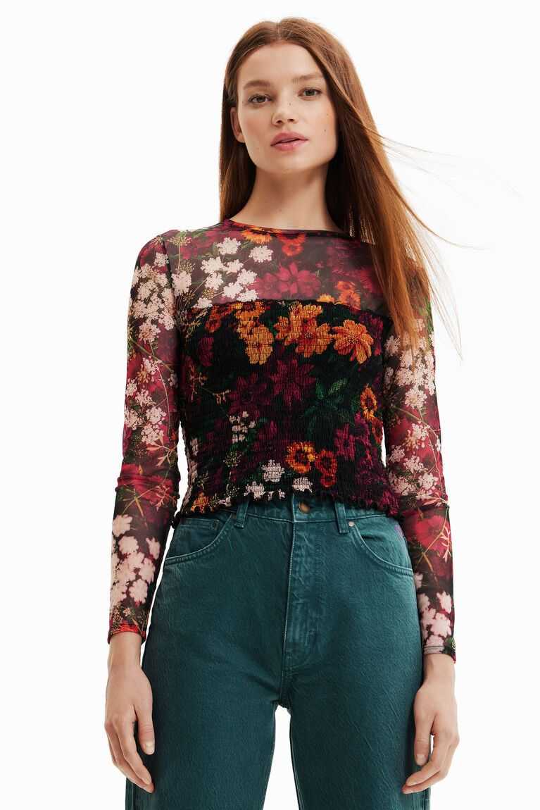 Camiseta Desigual Corta slim tulle Mujer | FOT487650