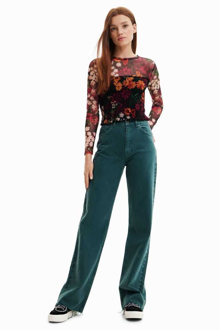 Camiseta Desigual Corta slim tulle Mujer | FOT487650