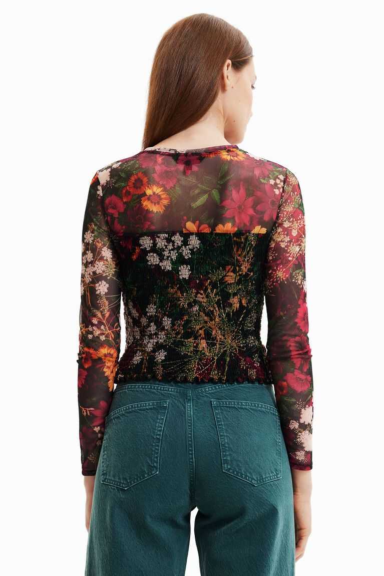 Camiseta Desigual Corta slim tulle Mujer | FOT487650