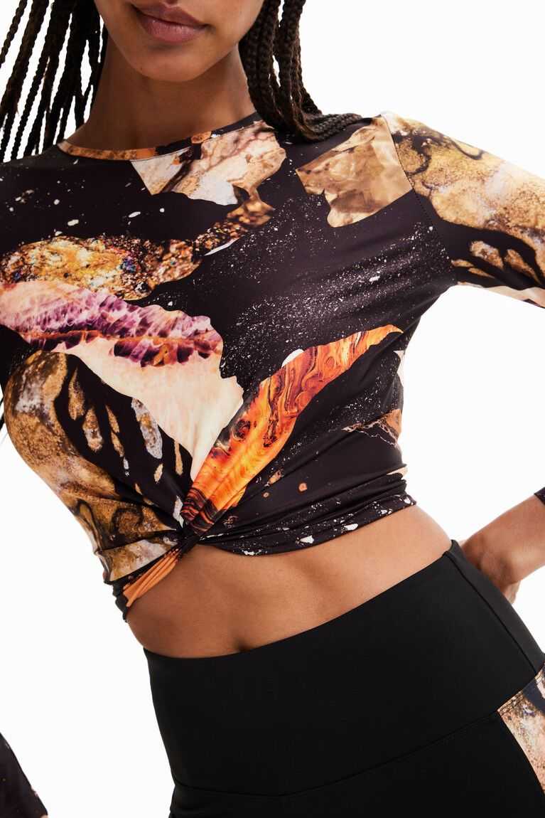 Camiseta Desigual Cropped mineral Mujer | GNV452867