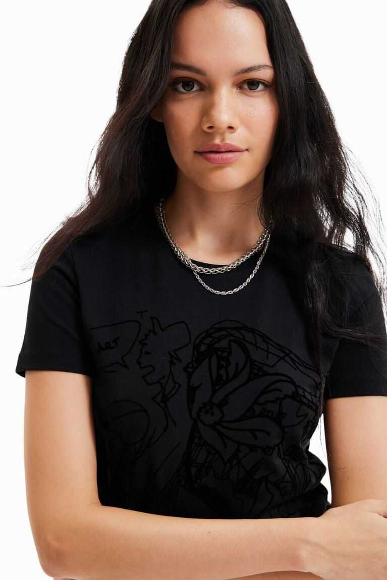 Camiseta Desigual Embossed illustration Mujer | OBN863049