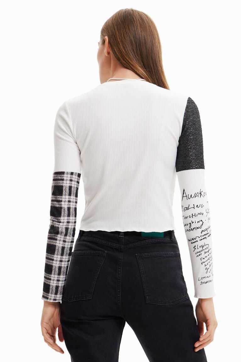 Camiseta Desigual Flocked with handwritten details Mujer | UFL954720