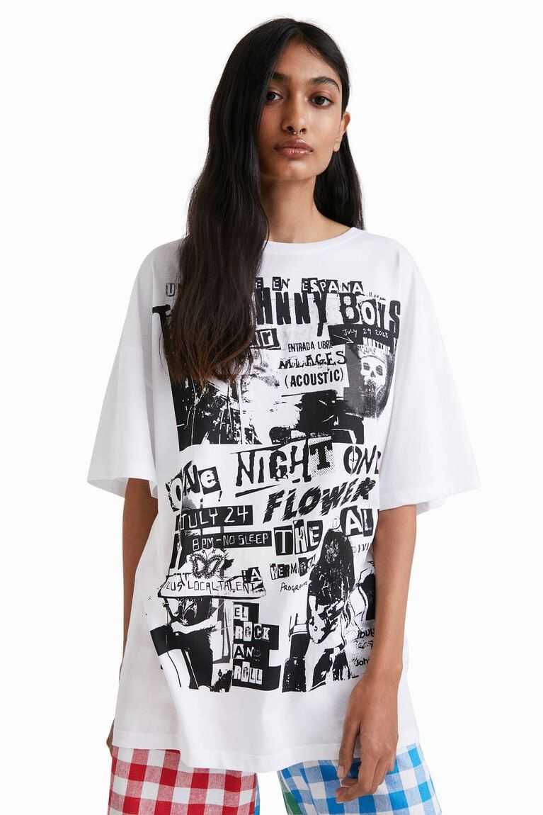 Camiseta Desigual Johnson Hartig unisex oversize Mujer | ICM928064