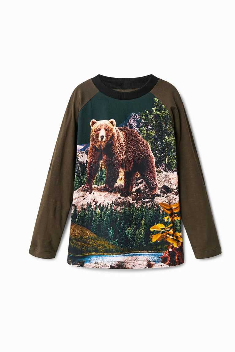 Camiseta Desigual Long-sleeve bear Niño | KIJ025643