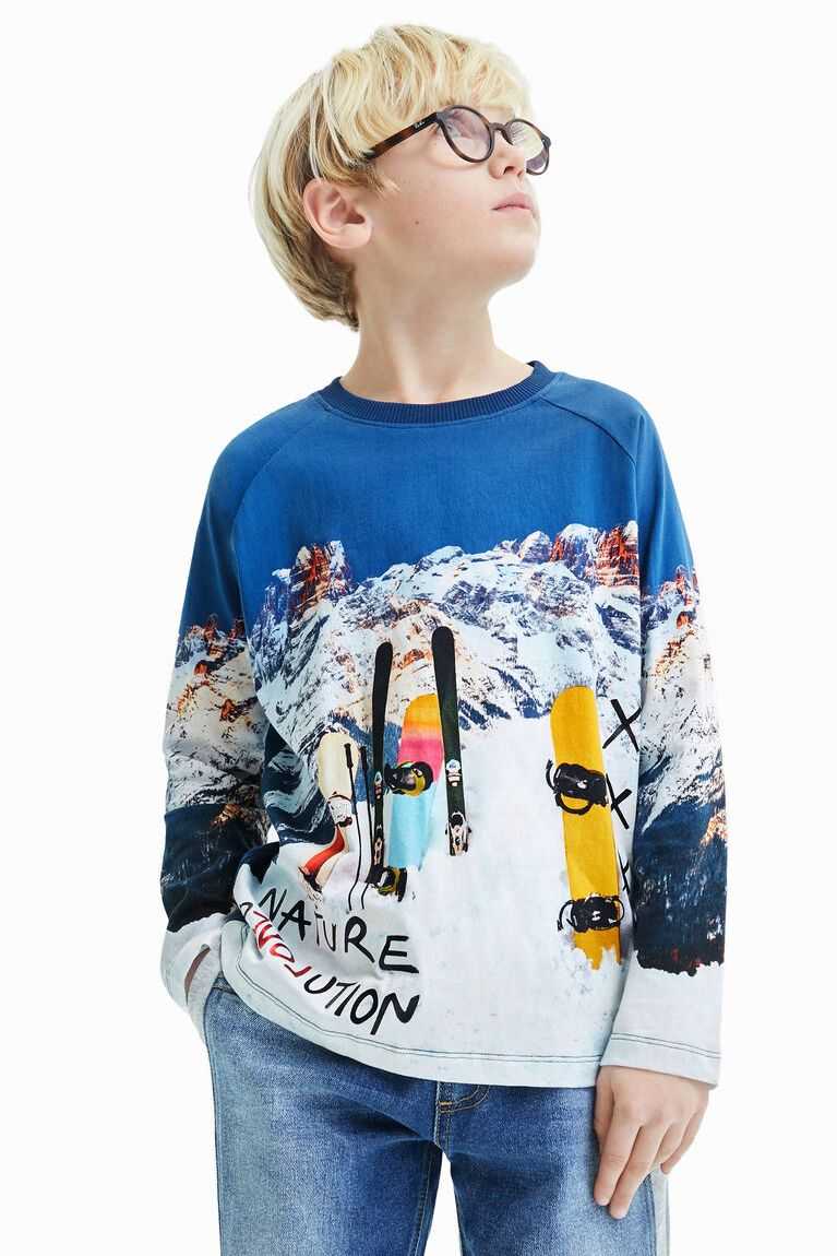 Camiseta Desigual Long-sleeve snowboard Niño | IWP648713