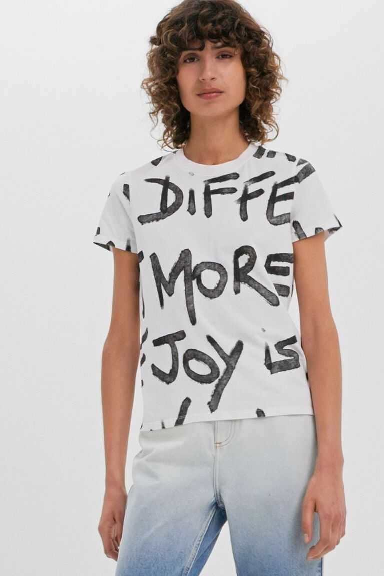 Camiseta Desigual Manifesto text Mujer | OZE147638