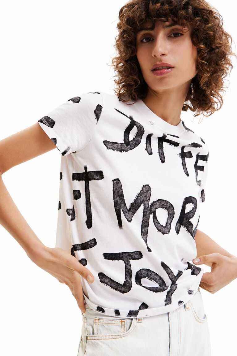 Camiseta Desigual Manifesto text Mujer | OZE147638