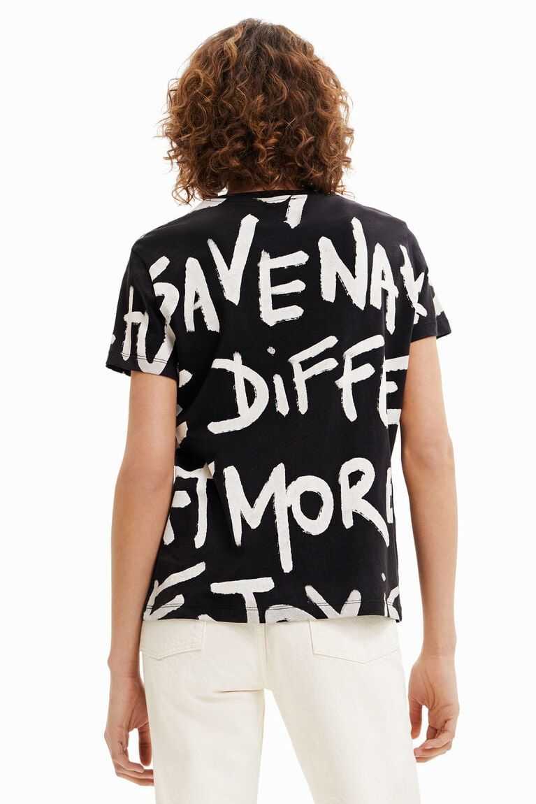 Camiseta Desigual Manifesto text Mujer | ROS287106