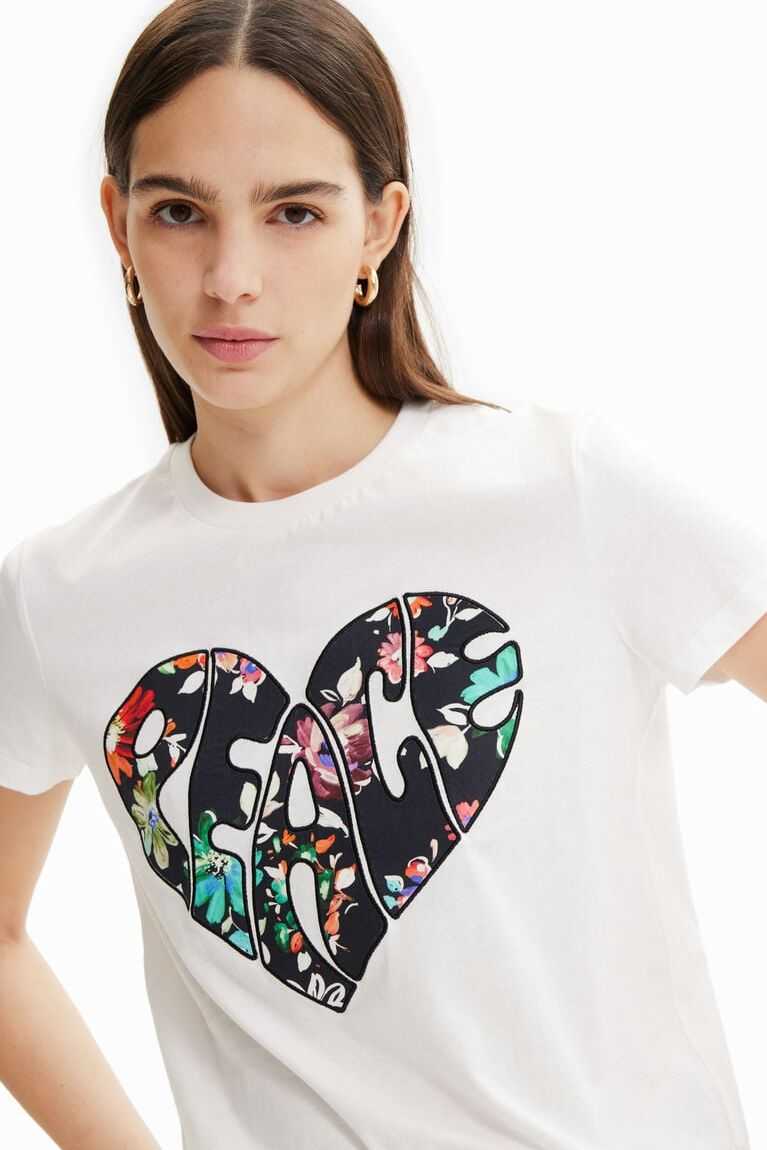 Camiseta Desigual Peace heart Mujer | AYZ542068