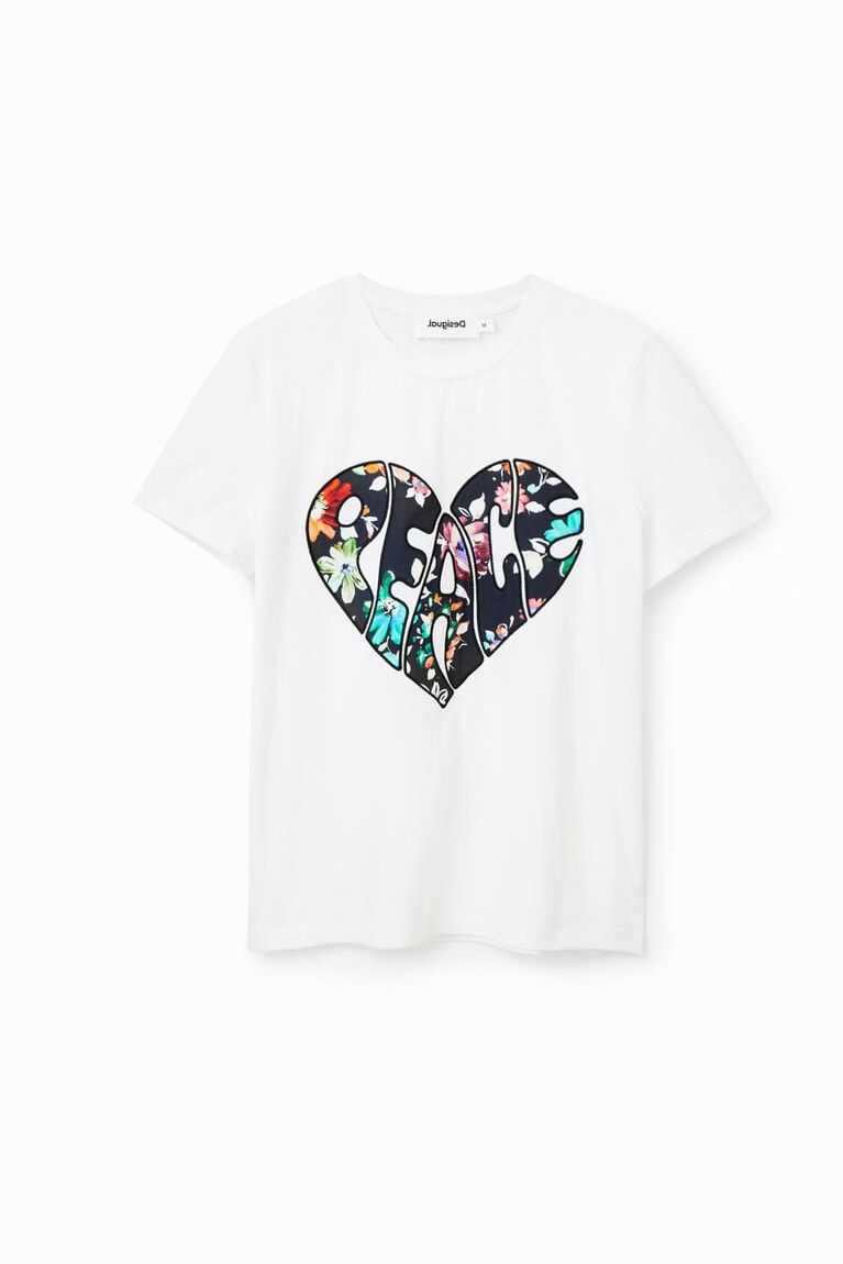 Camiseta Desigual Peace heart Mujer | AYZ542068