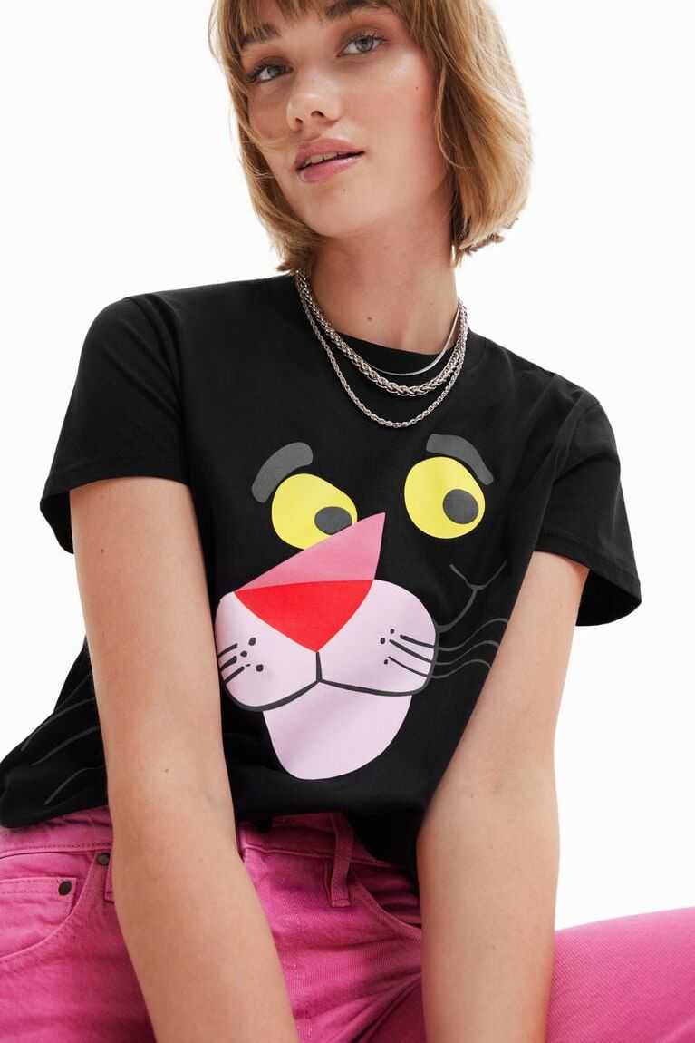 Camiseta Desigual Pink Panther Mujer | POM591804