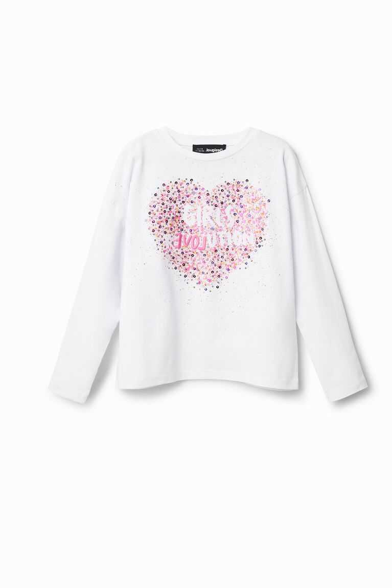 Camiseta Desigual Sequin splatter Niña | CNO539784