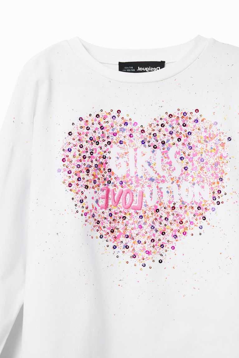 Camiseta Desigual Sequin splatter Niña | CNO539784