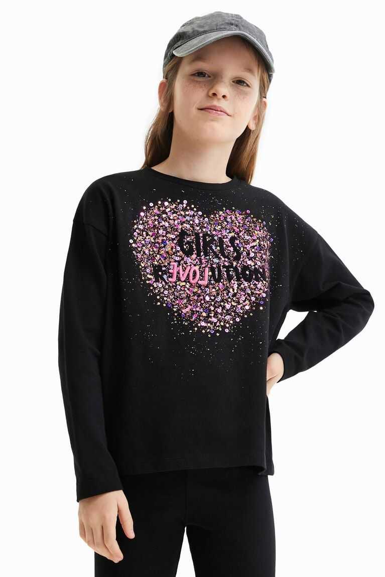 Camiseta Desigual Sequin splatter Niña | LRW189250