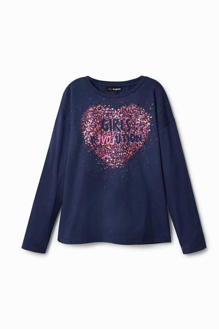 Camiseta Desigual Sequin splatter Niña | QAC351870