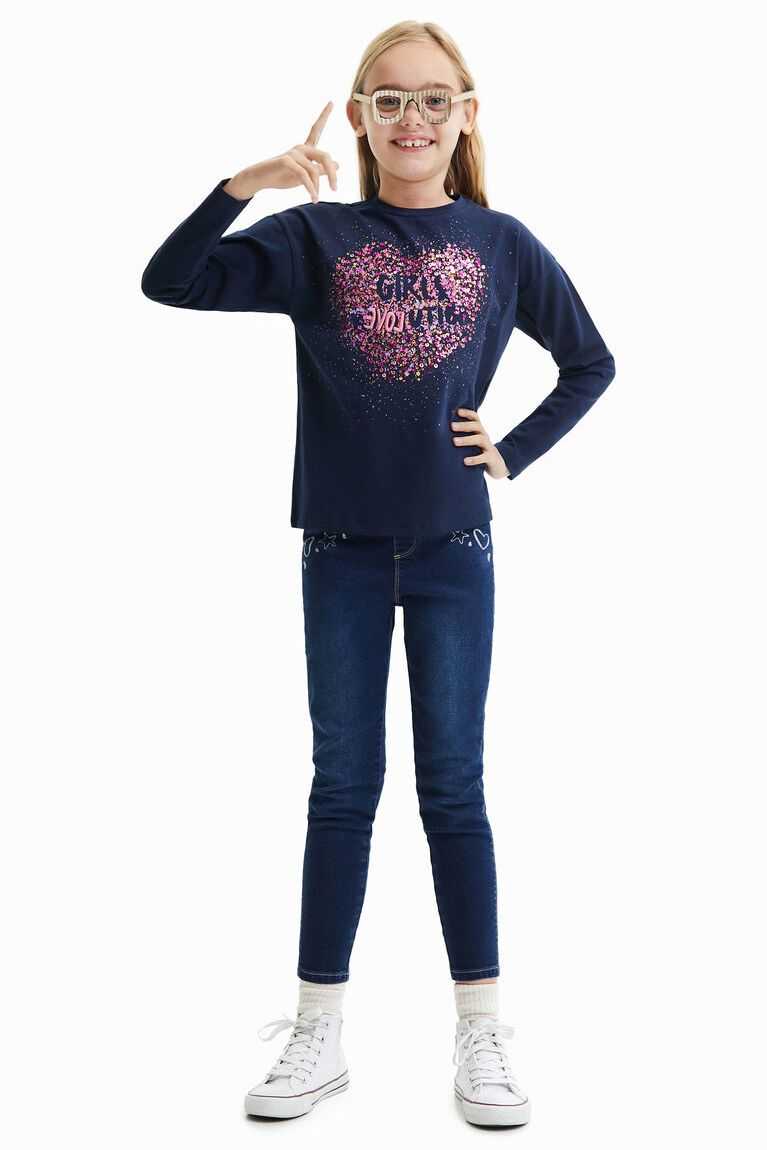 Camiseta Desigual Sequin splatter Niña | QAC351870