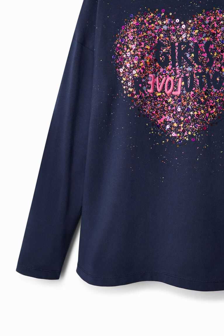 Camiseta Desigual Sequin splatter Niña | QAC351870