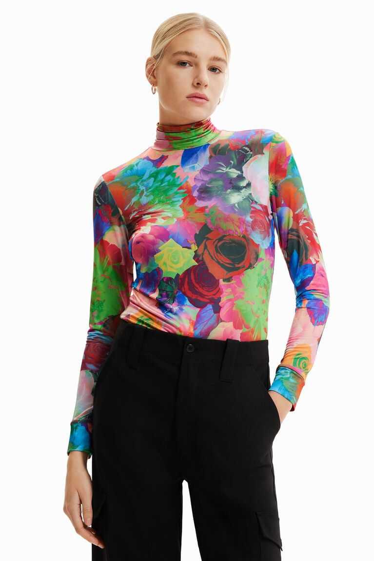 Camiseta Desigual Slim floral Mujer | TYL563972