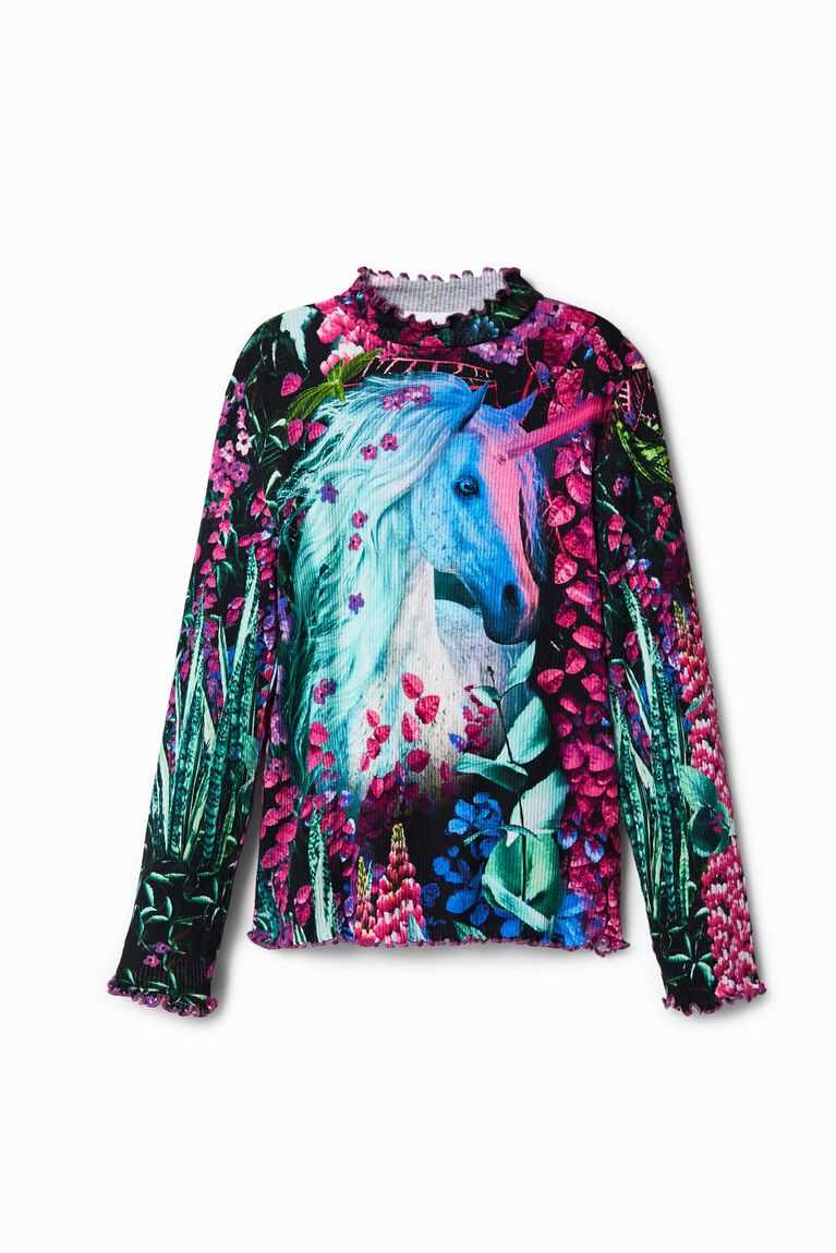 Camiseta Desigual Slim nature fantasy Niña | HTP798451