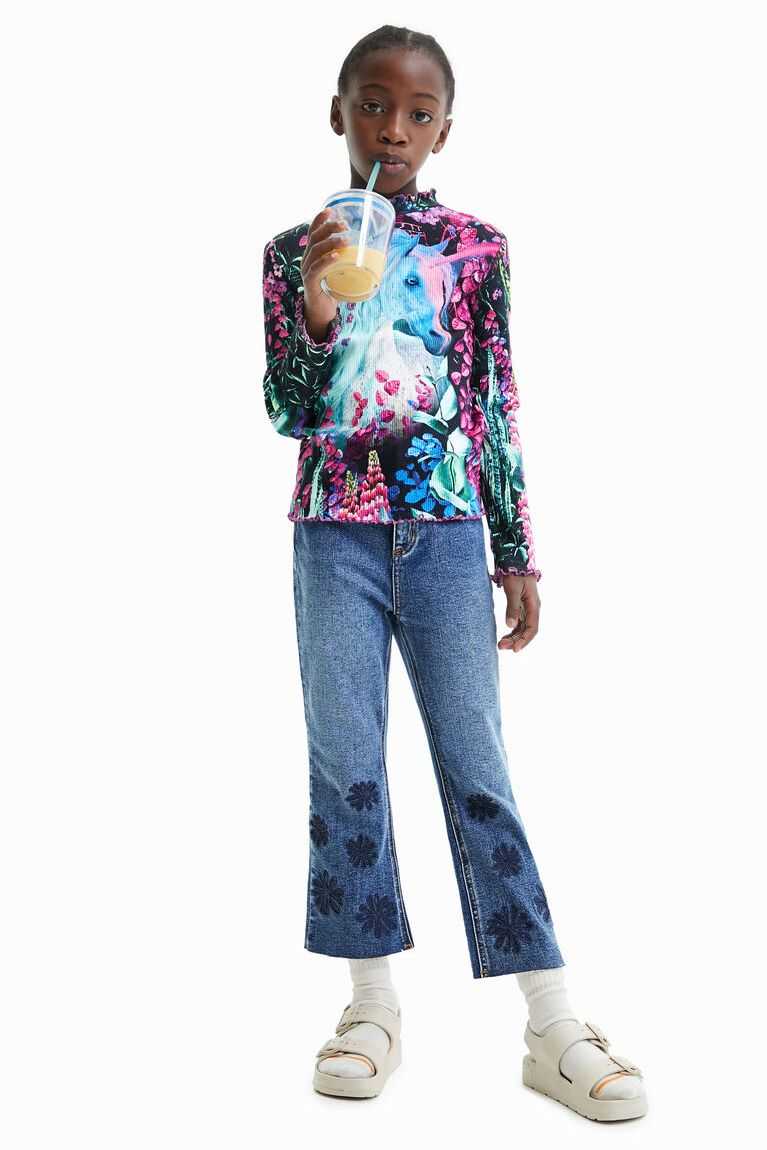 Camiseta Desigual Slim nature fantasy Niña | HTP798451