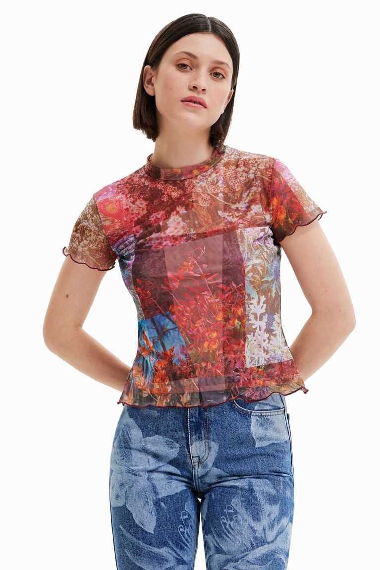 Camiseta Desigual Tulle print Mujer | WNF018349