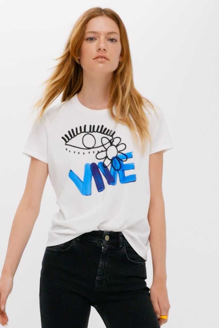 Camiseta Desigual Vive Mujer | UTW532709