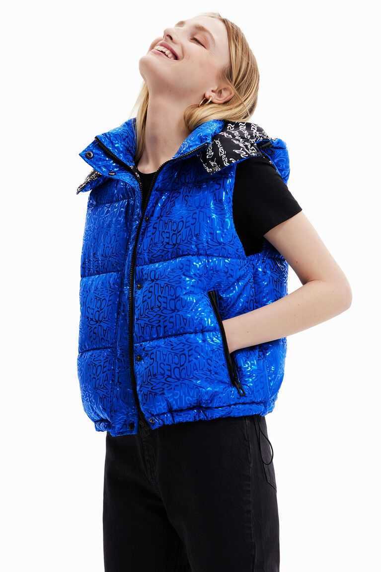 Chaqueta Puffer Desigual Logo quilted gilet Mujer | SRU587643