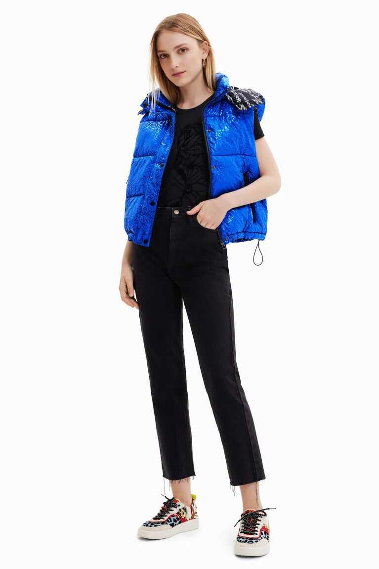 Chaqueta Puffer Desigual Logo quilted gilet Mujer | SRU587643